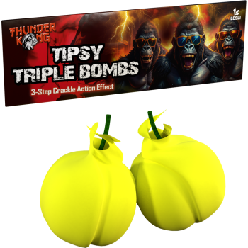 Tipsy Triple Bombs, 3-fach Crackling Bälle