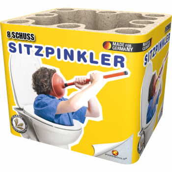 Sitzpinkler, 8 Schuss