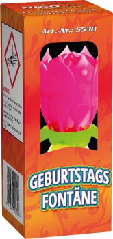 Geburtstagsfontäne mit Musik