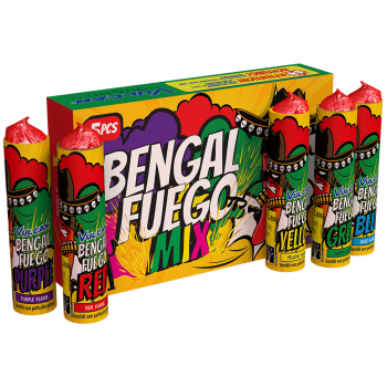Bengal Fuego Mix, 5 bunte Bengalfackeln