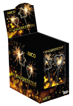 Symbol-Wunderkerzen  Herz / Stern