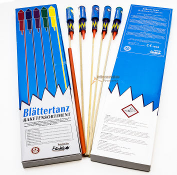 Blättertanz, 10er Raketen-Sortiment