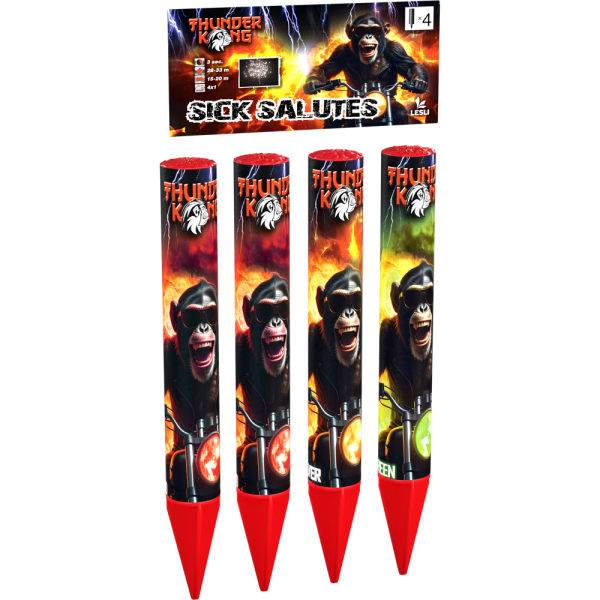 Sick Salutes, 4er Set