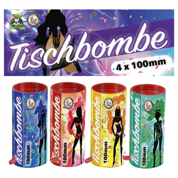 Tablebombs - Tischbomben, 4er Pack