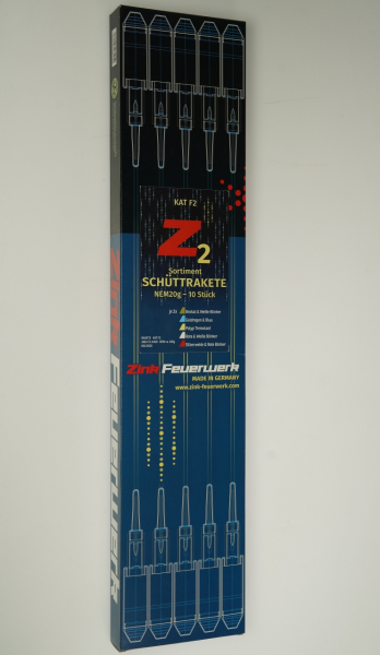 Zink Schüttrakete Z2, 10er Raketen-Sortiment