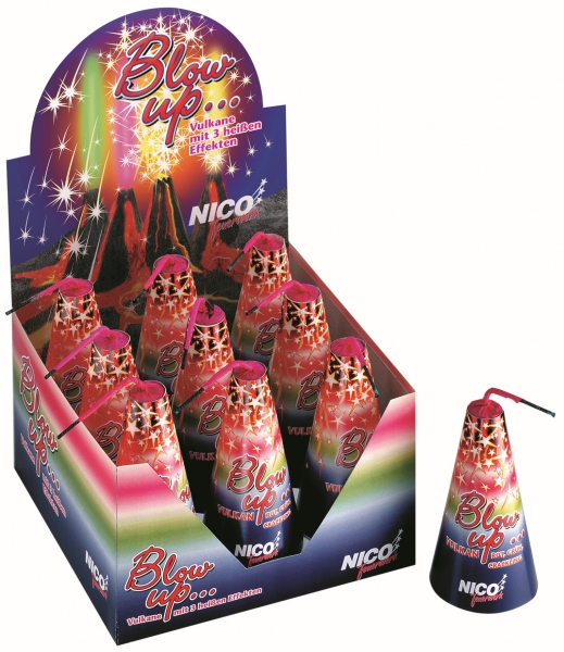 Blow Up Vulkan, 9 Stück im Display