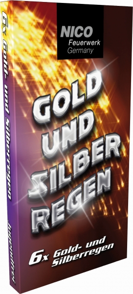 Gold- & Silberregen, 6er-Schachtel