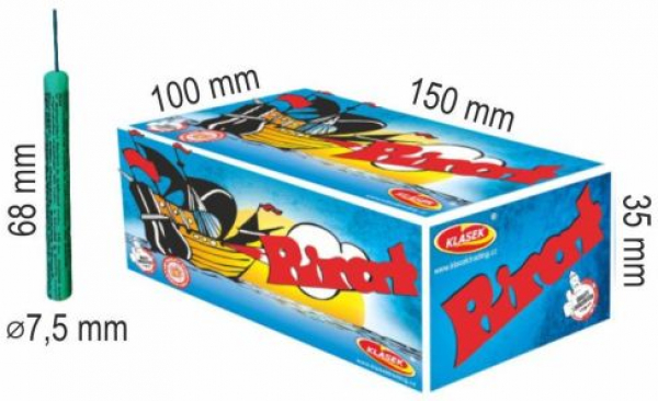 Reibkopfknaller - Pirat, 100er Schlt.